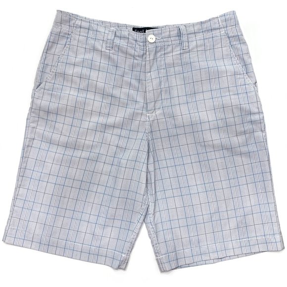 FOOT LOCKER Men’s Casual Flat Front Plaid Shorts Size 36 - Picture 1 of 7